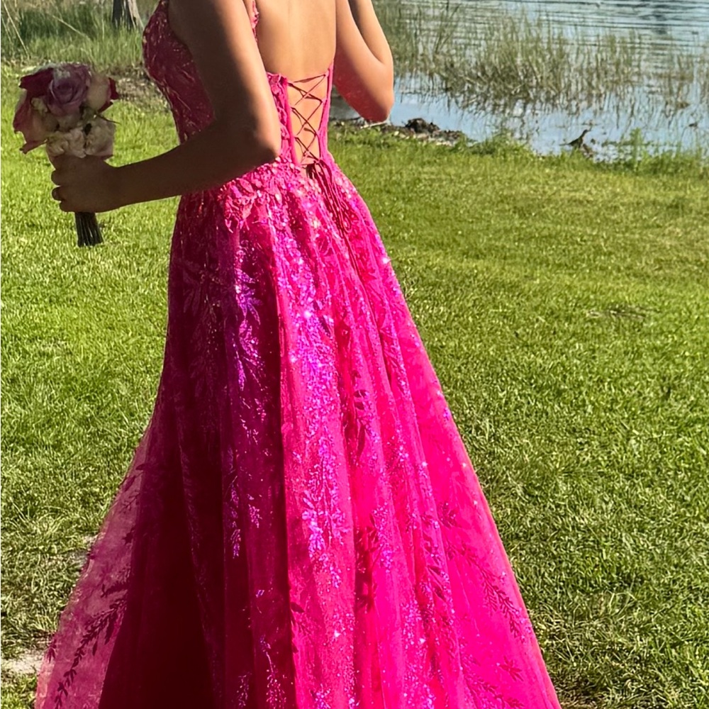 2 Cute - 00 Pink Prom Dress - Picture 3 of 5